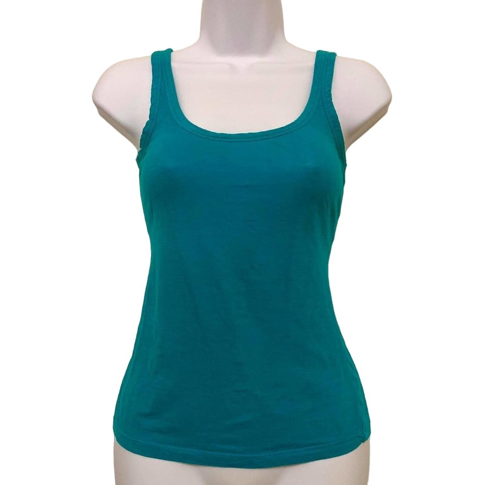 Old Navy Turqoise / Teal Scoop Neck Tank Top Size XS